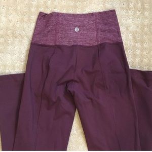 Lulu yoga pants, purple maroon color